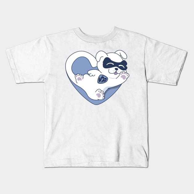 Super Pup Doodle Kids T-Shirt by dmac